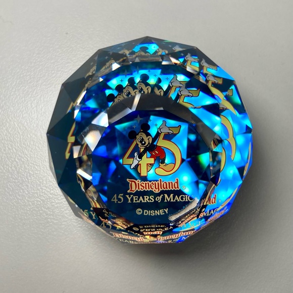Swarovski Crystal 45th Year Celebration at Disneyland, 1 1/2” Across - Picture 1 of 5
